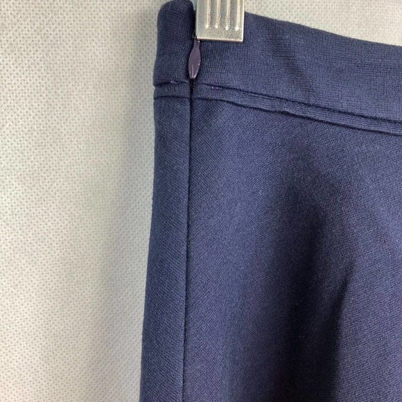 Boden Skirt‎ Womens Sz 2P Petite Navy Blue Black A Line Stretch Knit Flare - Picture 3 of 7